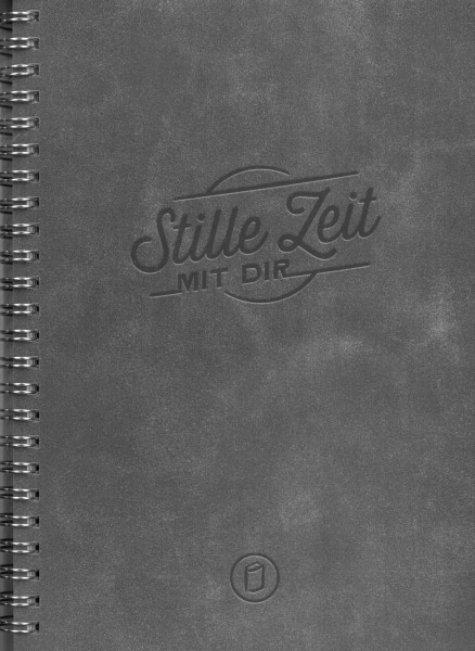 Notizbuch "Stille Zeit mit Dir" - Motiv "Lederoptik Antik"